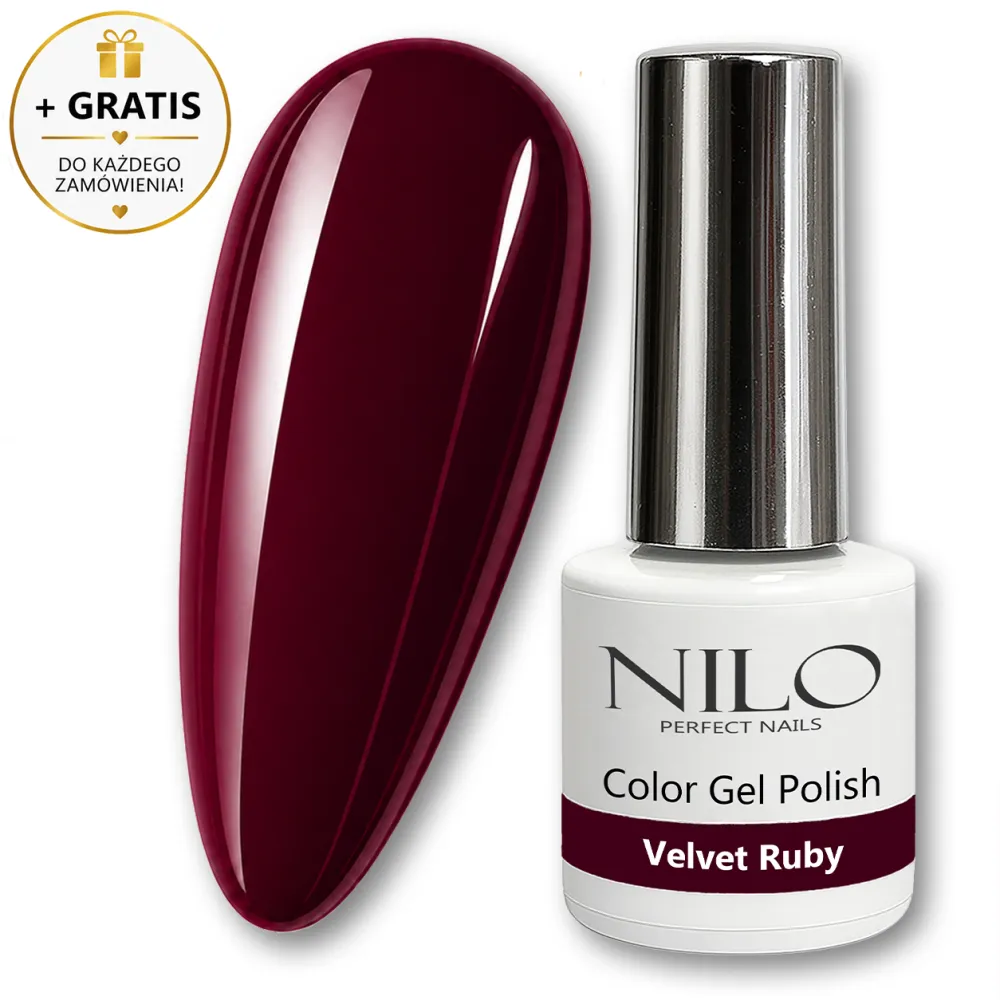 Lakier Hybrydowy Bordo Velvet Ruby no. 298 NILO Perfect Nails 10ml